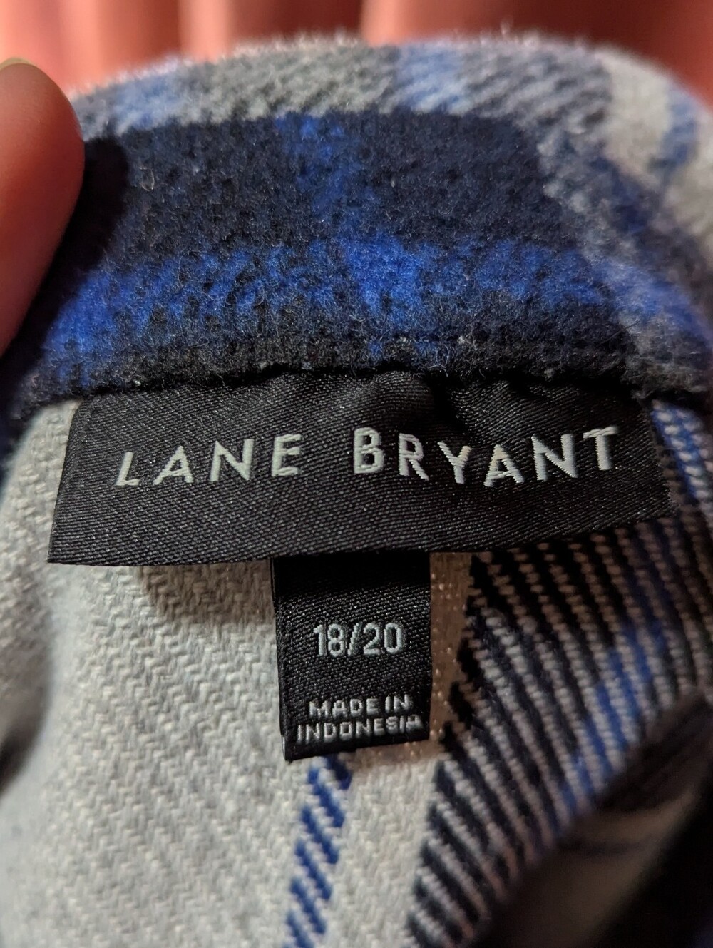 Button-Front Plaid Shacket - Picture 5 of 7